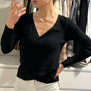 Anthropologie surplice sweater